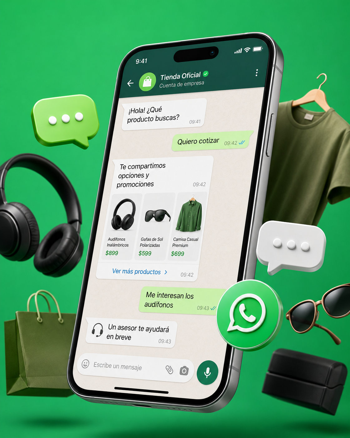 Sistema de atención y ventas por WhatsApp para negocios